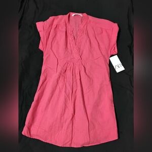 Zara Women's Mini Dress in Vibrant Pink